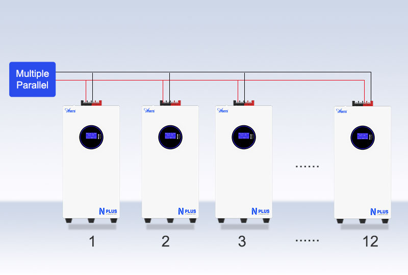Multiple Parallel Lifepo4 Lithium Solar Battery